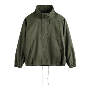 马登工装美式复古立领M65夹克防风廓形军绿色硬汉vintage外套男春