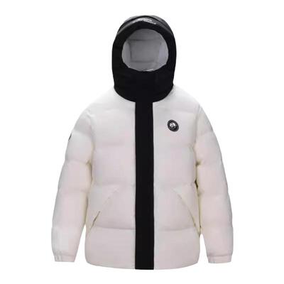 熊猫户外保暖连帽鹅绒羽绒服