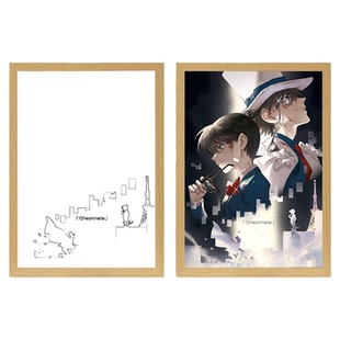 名侦探柯南怪盗基德周边漫画手办小兰工藤新一盲盒小夜灯生日礼物