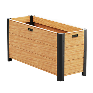 铝合金花箱户外庭院花盆市政道路护栏定制组合花坛室外金属种植箱