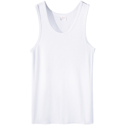 浪莎男士背心纯棉夏季修身粗螺纹