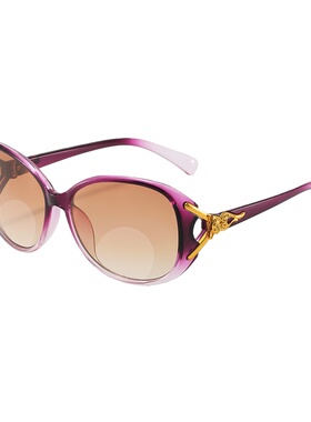 中老年女士老花墨镜一体远近两用