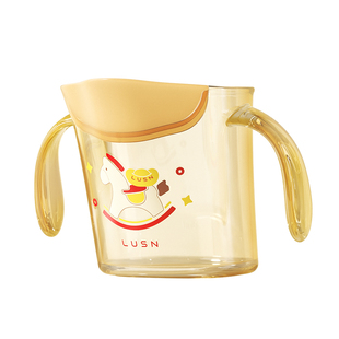 如山PPSU斜口杯宝宝水杯斜口杯儿童学饮直饮杯敞口杯喝奶1岁2岁