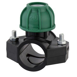 伊瑞泰克pe鞍座增接口快速接头分水管件三通马鞍座带丝扣耐高温