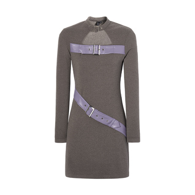 LACRAWFISH机能风德绒连衣裙