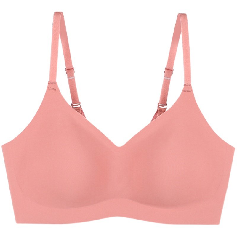 无痕内衣女小胸聚拢收副乳防下垂无钢圈上托夏季薄款细肩带文胸罩