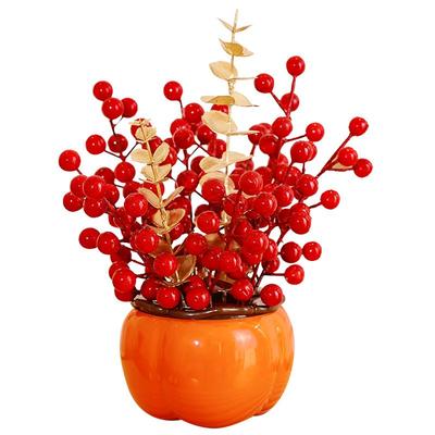 柿子摆件乔迁之喜入宅