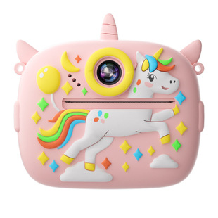 新拍立得儿童照相机可拍照录像出照片玩具可打印彩色女孩新年礼物