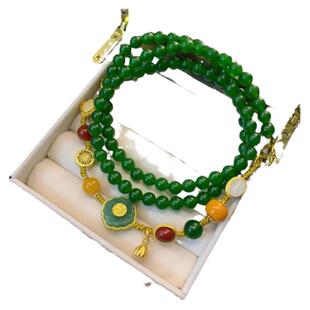 新中式一款多戴可拆卸项链编织手绳烧蓝配件手链女气质国风包邮