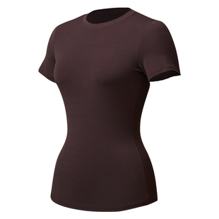 科里芙健身服速干衣女修身短袖普拉提训练服t恤跑步瑜伽运动上衣