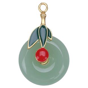 合金琉璃国风竹节 新中式服装饰品配件扣子小吊坠diy古风发簪耳饰