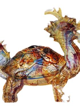 琉璃龙龟商铺前台摆放工艺礼品