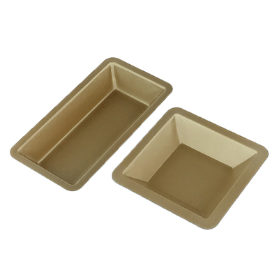 三能长方形面包金色烘焙模具