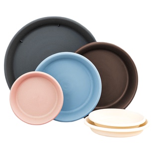 爱丽思彩色Deepot浅型厚花盆托月季铁线莲加树脂大口径爱丽丝塑料