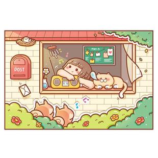 小麻薯离型本活页简约A4/A5胶带贴纸离型纸本新品双面手帐工具材料收纳离行本自制加厚离形本手账素材离线本