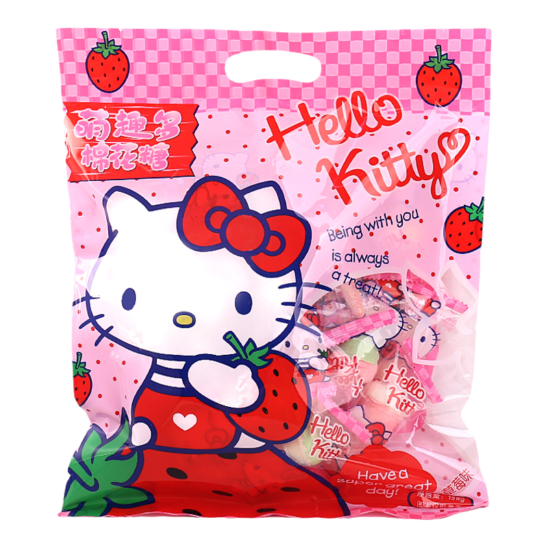 HelloKitty夹心棉花糖草莓味甜筒