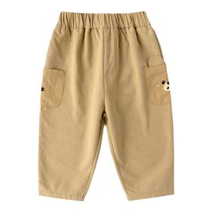 嘟嘟家宝宝裤子加绒冬款儿童工装裤梭织冬季男童女童保暖休闲裤冬