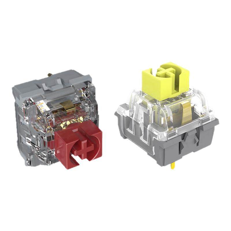 黑爵AS轴HIFI麻将音线性红轴茶轴类HP轴段落客制化机械键盘轴体