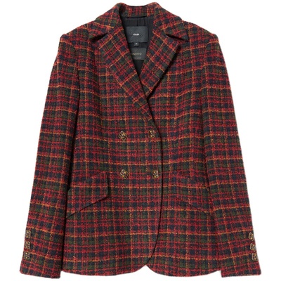 *WXZ06025 茉莉雅集 苏格兰格香*风意大利圈圈羊毛花呢西装