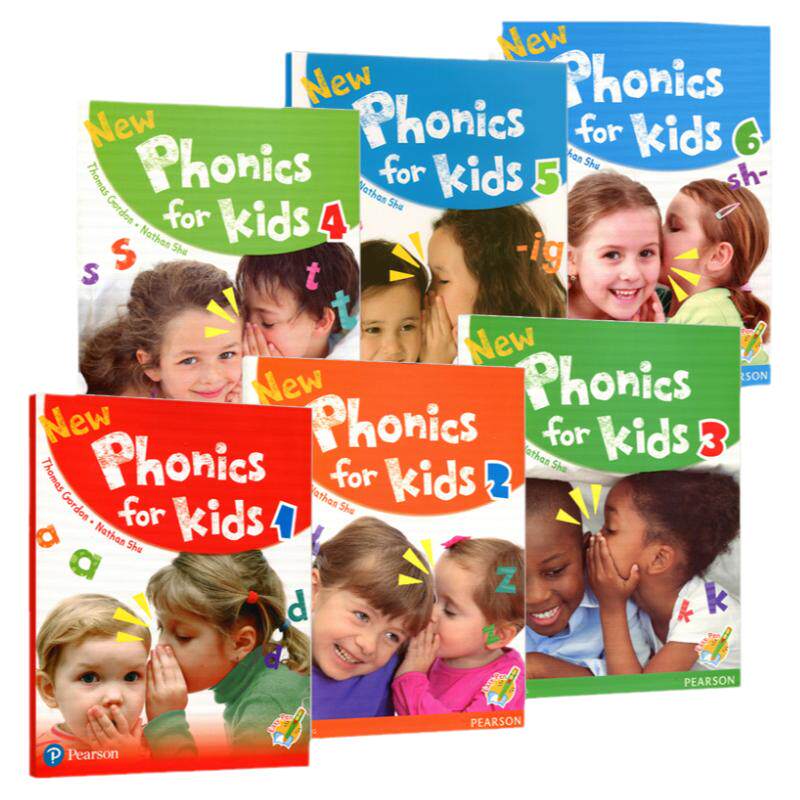 香港朗文幼儿自然拼读教材6册 英文原版 New Phonics for kids 1-6册 学生用书 培生分级阅读少儿幼儿启蒙英语教材 英文版原版书籍