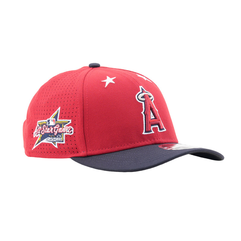 美国代购NEWERA纽亦华MLB全明星940硬顶网眼棒球帽红A洛杉矶天使