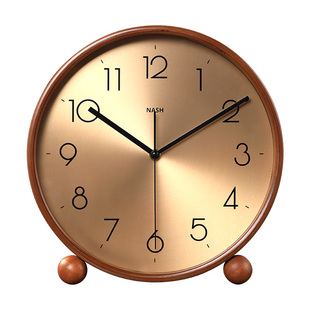 复古实木座钟客厅2026新款家用高级高端台式桌面时钟表摆件摆放式