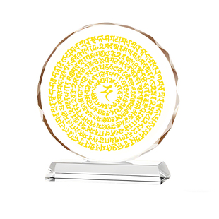 雨宝陀罗尼高档水晶工艺摆件信仰传承客厅玄关供奉水晶摆件定制