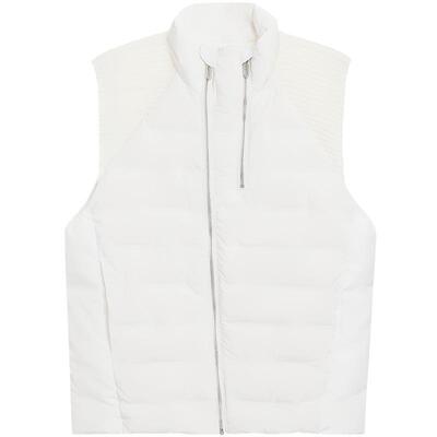 爱慕运动冬野24秋冬女士外穿休闲立领拉链羽绒马甲AS144T52