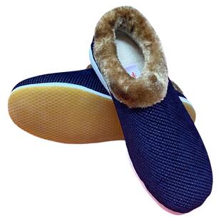 步隆升男款冬季老北京男棉拖千层底拖鞋平跟居家休闲鞋套脚带后跟