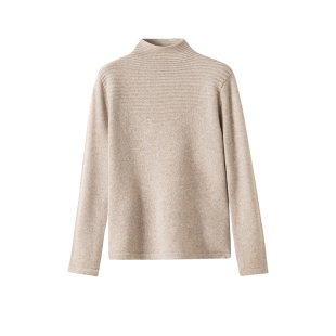 日神纯羊绒衫女秋冬修身反季促销高领加厚羊绒衫宽松女针织衫毛衣