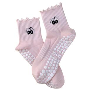 美国Pilates袜中筒女普拉提袜防滑专业瑜伽袜室内运动舞蹈地板袜