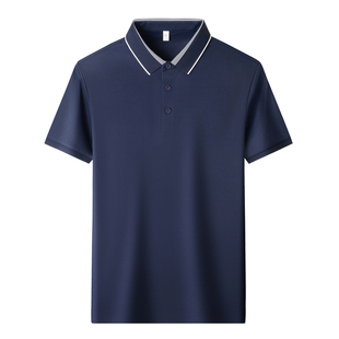 皮尔卡丹男士短袖t恤商务休闲华夫格POLO衫夏季2026新款翻领上衣