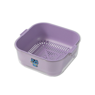 洗菜盆沥水篮新款厨房家用淘洗水果盘客厅多功能双层滤水洗菜篮子