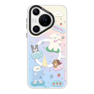 MASFEIL × 林间时雨适用华为Pura80Pro手机壳p70新款磁吸带支架p40pro+保护套的可爱60超薄全包高级感Ultra