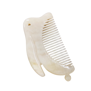 遇角轩天然羊角梳绵羊高贵羊角胜牛角女生可爱包包兔子生肖礼物