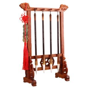 【高货祥云】文昌红木笔架+四支大羊毫毛笔学生送礼书房摆件工艺