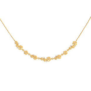 《晚樱》复古高级设计感气质小众春天樱花朵纯银镀金锁骨颈项链女