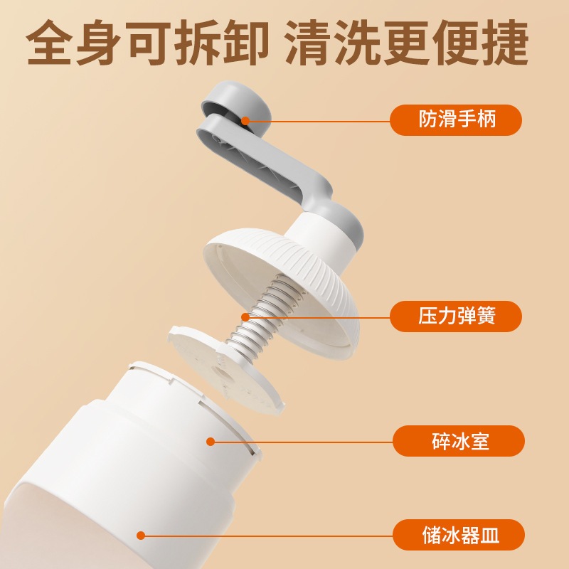 手动刨冰机手摇制冰沙机神器制作牛奶冰器碎冰机冰雹制破冰冰绵绵
