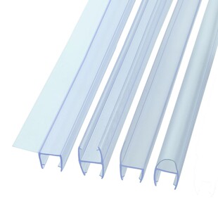 特厚淋浴房挡水条防风U自动推拉门缝防撞阳台无框窗H玻璃门密封条