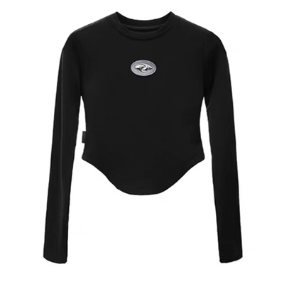 长袖街头常规立体标签棉