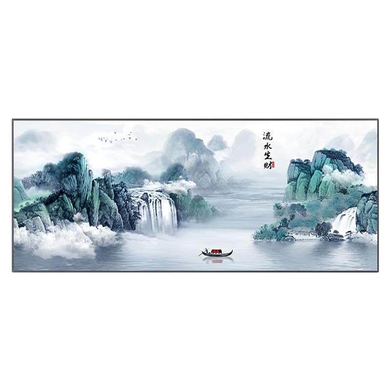 流水生财钻石画方钻满贴钻十字绣