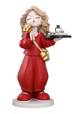 可爱女孩树脂落地摆件乔迁礼物