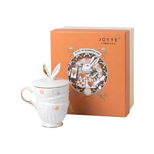 JOYYE爱丽丝马克杯陶瓷北欧风格正版联名浮雕工艺灵巧可爱礼物