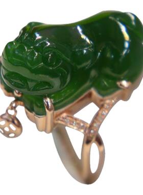 时尚潮流天然翡翠金镶玉送老婆礼