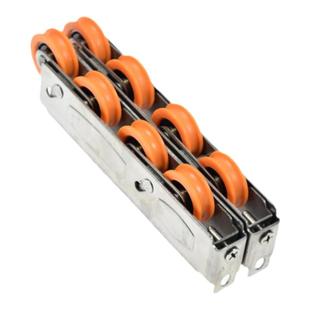 2008型四轮铝合金窗滑轮不锈钢静音轴承滚轮888型落地门轨道轮子