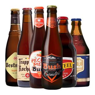 【进口】比利时罗斯福智美茜麦尔布什精酿啤酒330ml*6瓶组合装
