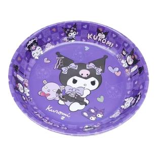 密胺卡通8寸盘子可爱库洛米餐盘家用装菜防烫防摔耐高温大号碟子