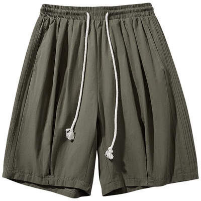 日系五分裤男薄款宽松纯棉短裤