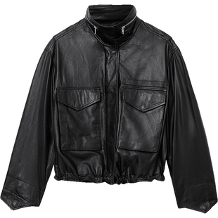 ALLSAINTS女士休闲皮衣外套Clay宽松皮夹克2026春季款W109LD