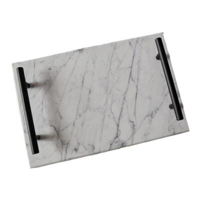 意大利卡白天然大理石托盘宝格丽